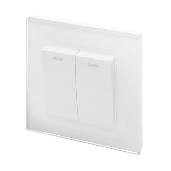 2-Gang 1-Way Light Switch 10A
