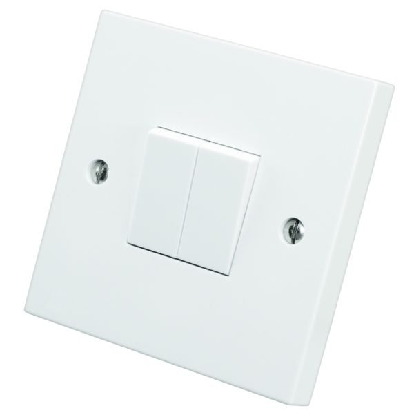 2-Gang 2-Way Light Switch 10A