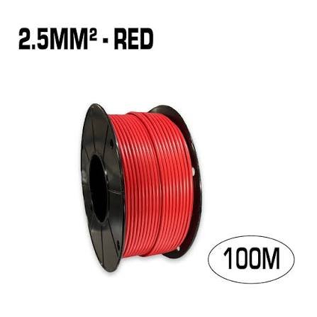 2.5mm² Single Core Wire 100m (Red)