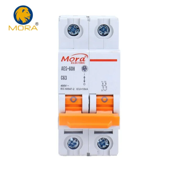 2P AC MCB C-Type 230/400V 63A